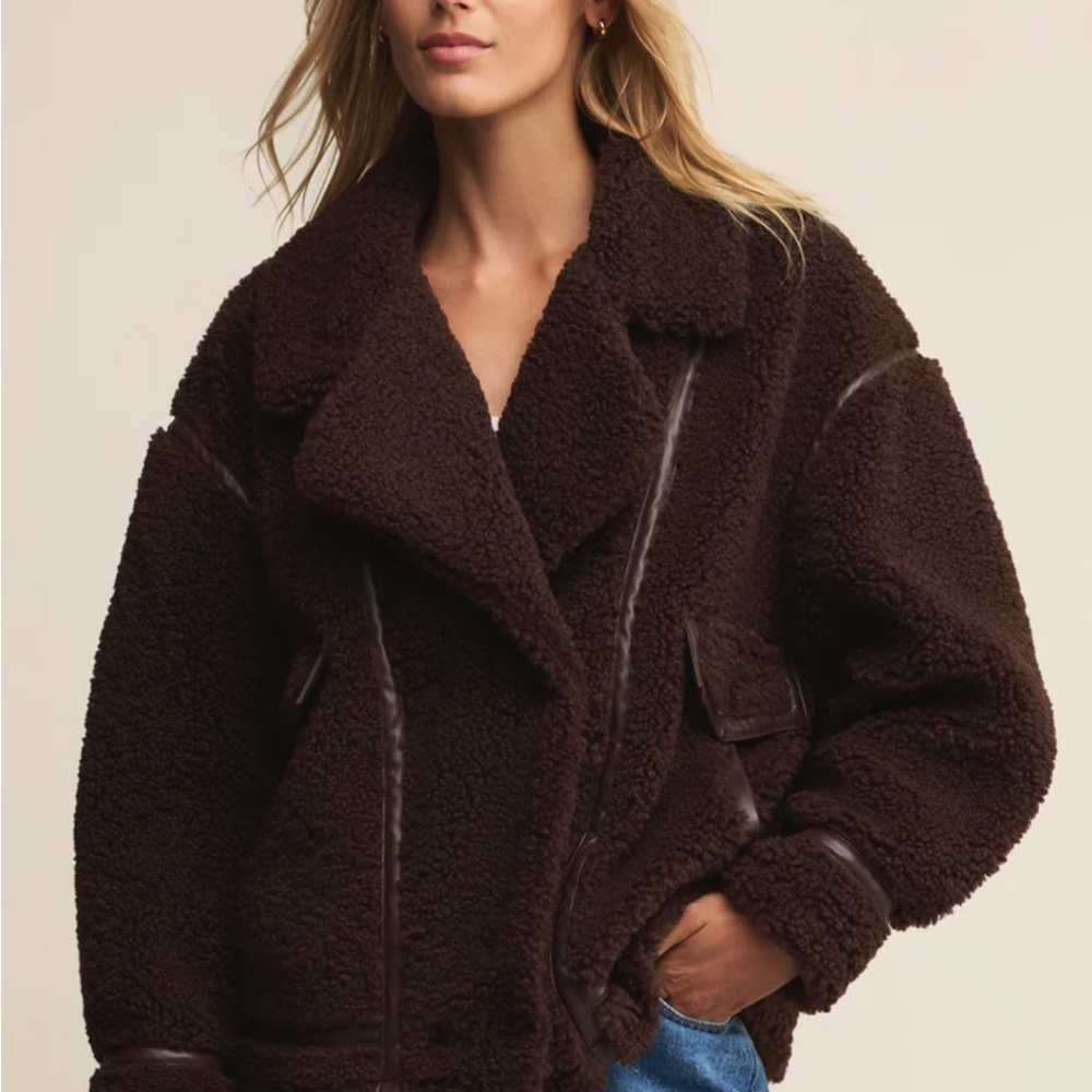 Women's Brown Shearling Jacket